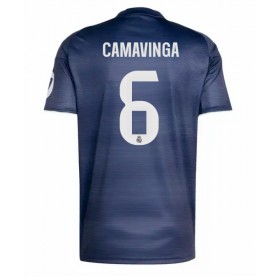 Pánské fotbalový oblečení Real Madrid Eduardo Camavinga #6 Venkovní košile 2025-26 Krátkým Rukávem